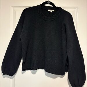 Madewell Women's Black Crew Neck Sweater